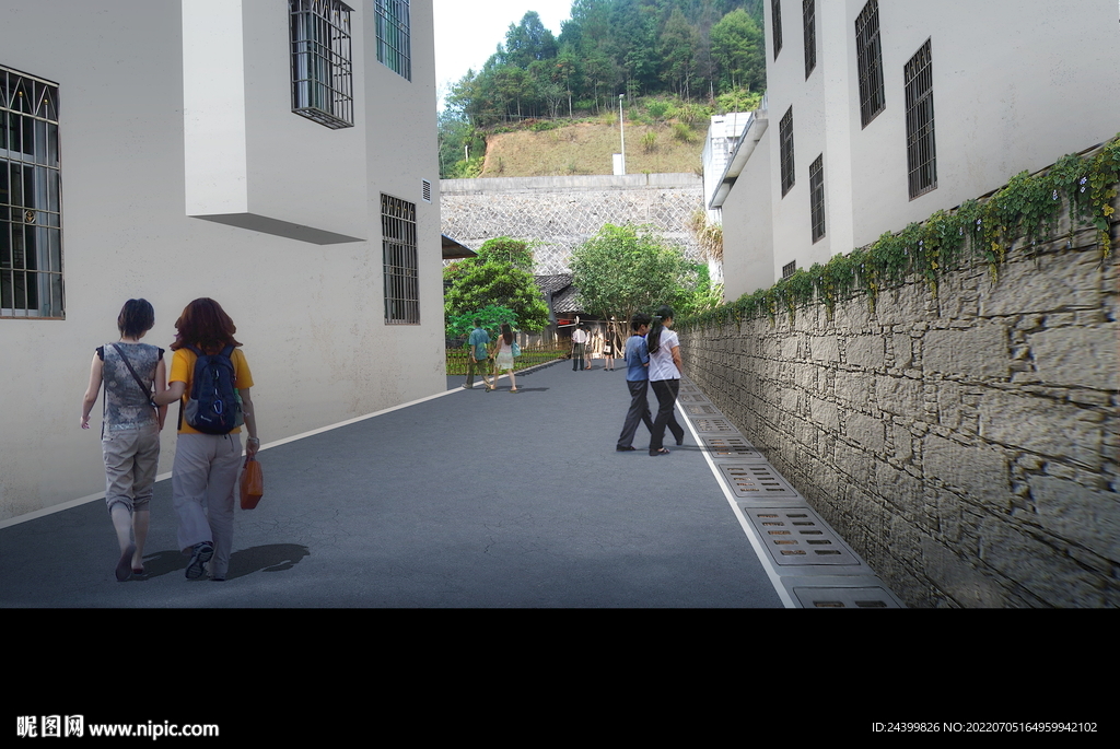 乡村振兴美丽乡村改造绿化效果图