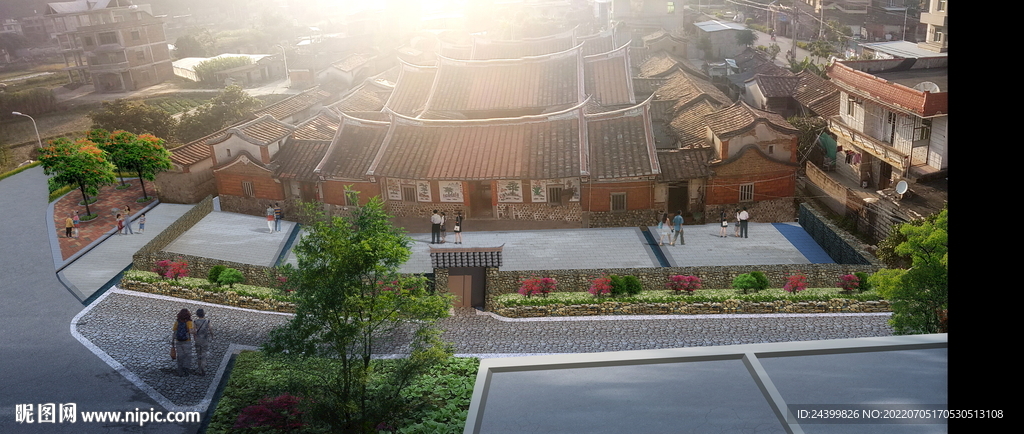 乡村振兴美丽乡村广场绿化改造