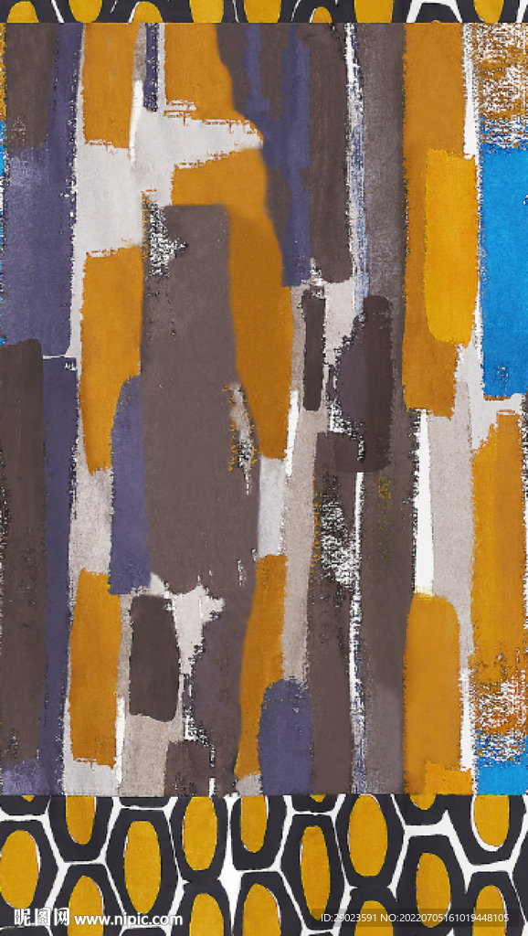 大牌 数码 印花 抽象 扎染