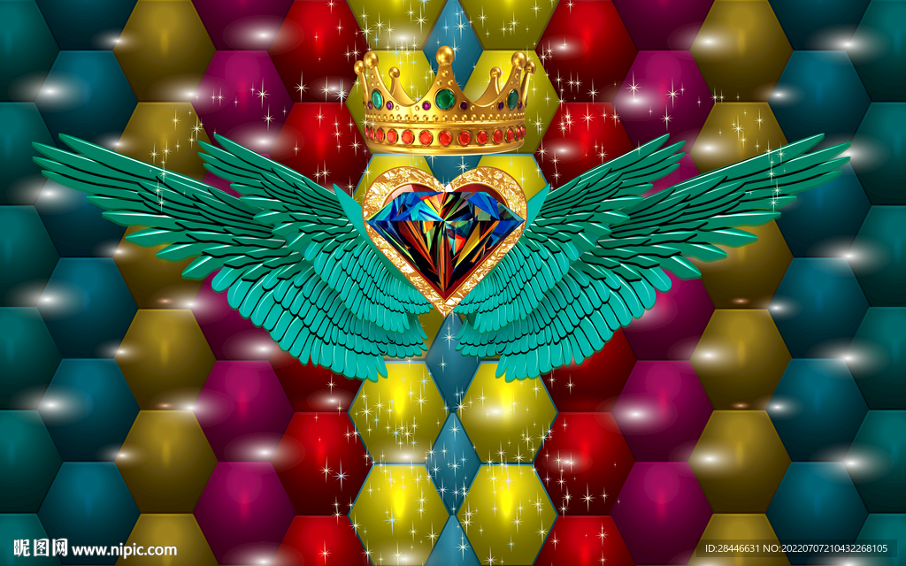 翅膀拍照打卡直播背景墙 翅膀背