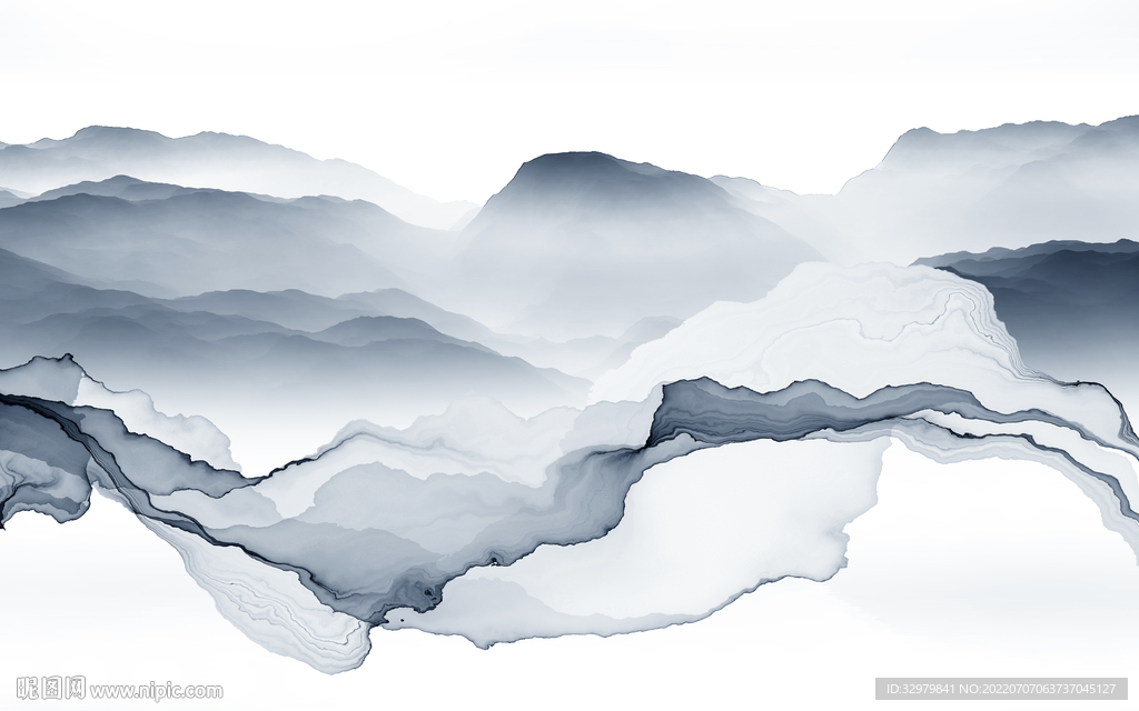 最新客厅电视山水 TIf分层
