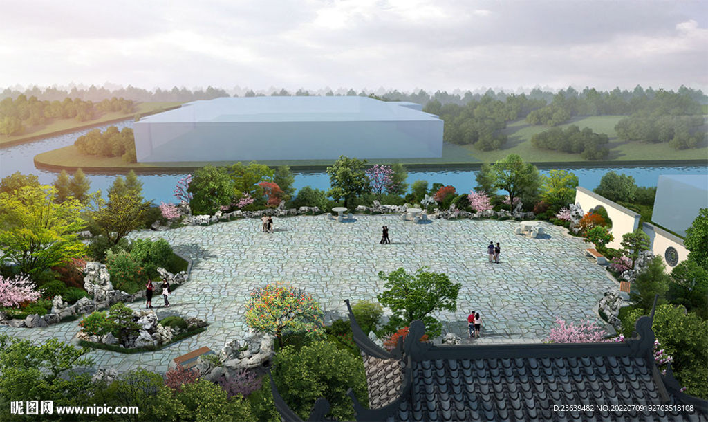 中式庭院效果图