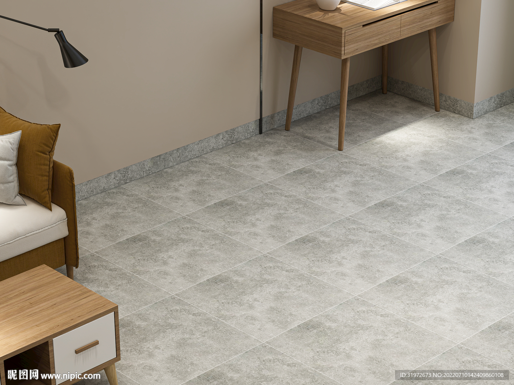 俯视卧室空场景