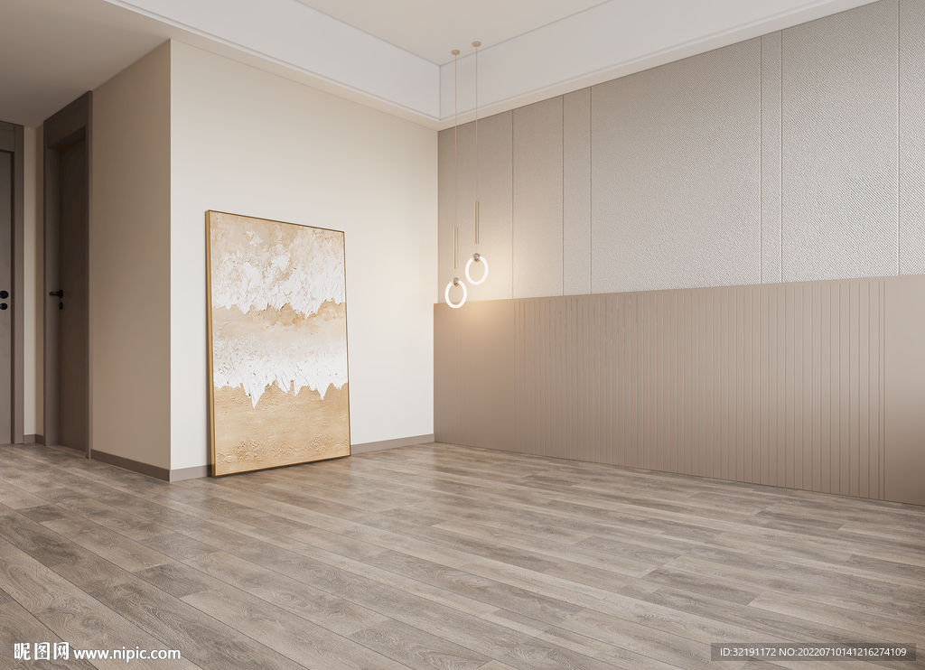 现代极简卧室场景