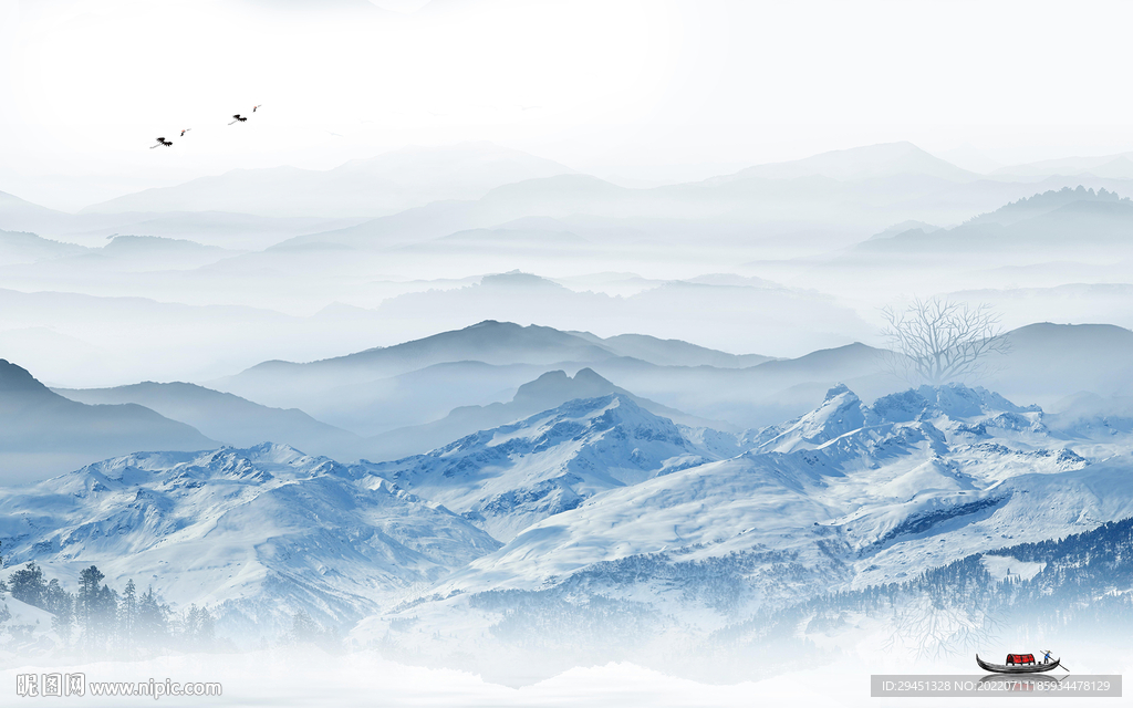 最新高端新款山水 Tif分层