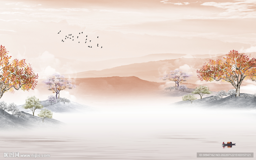 意境 最新背景山水 TIf分层