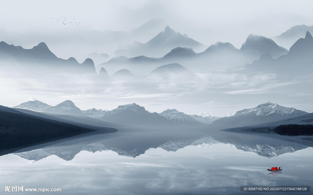 大气 最新背景山水 TIf分层