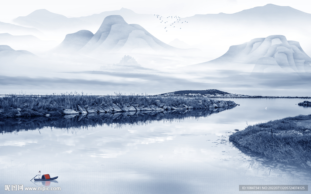 客厅 大气现代山水 TIf分层