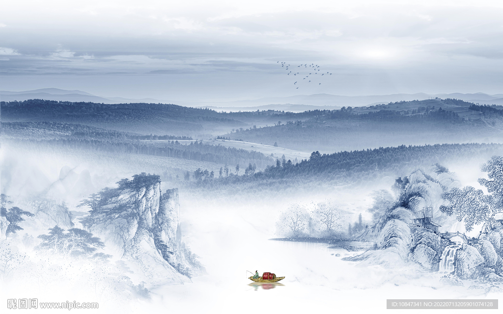 最新大气现代山水 TIf分层