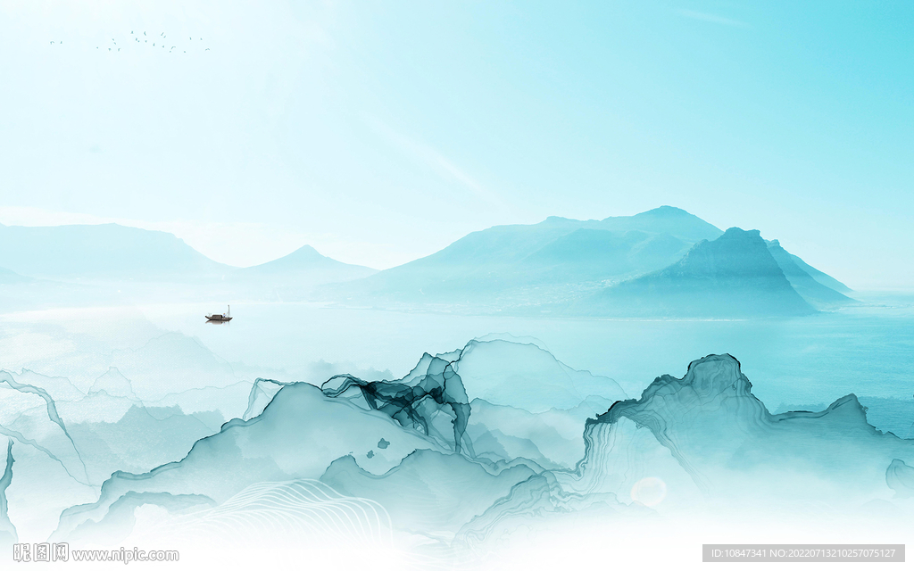 意境 大气现代山水 TIf分层