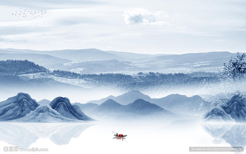 高档 大气现代山水 TIf分层