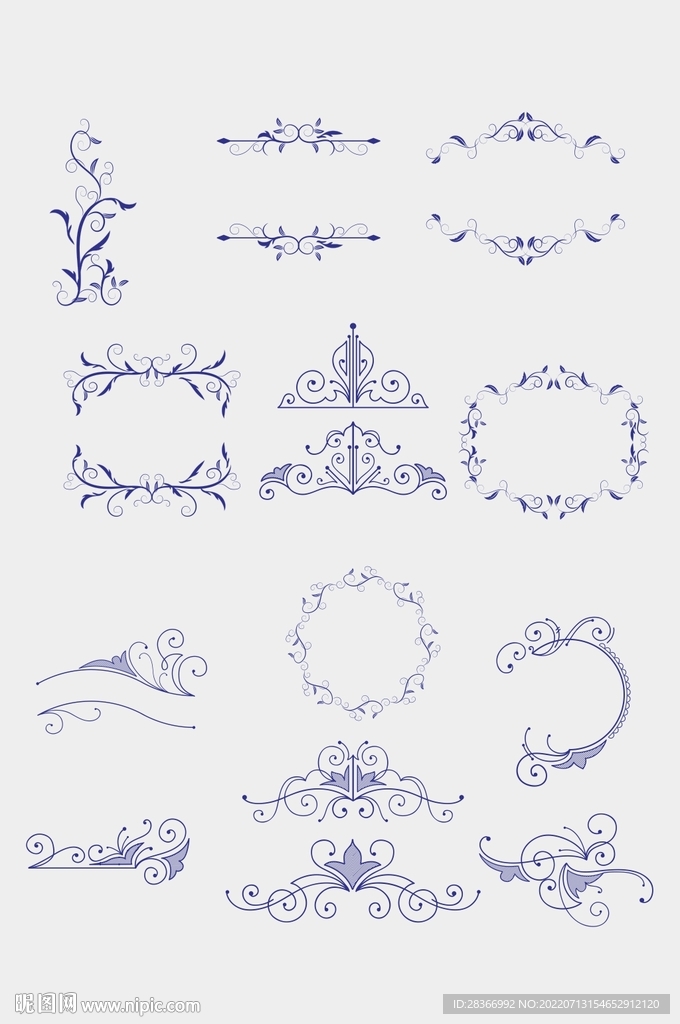 欧式花边花纹边框