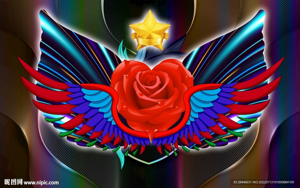 翅膀大理石背景墙