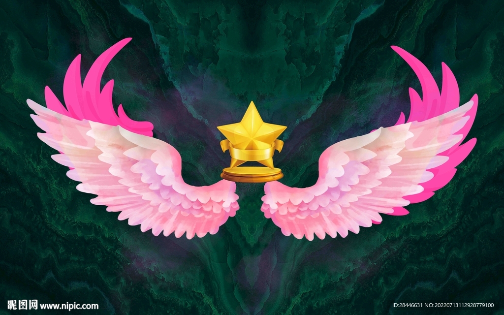 翅膀大理石背景墙