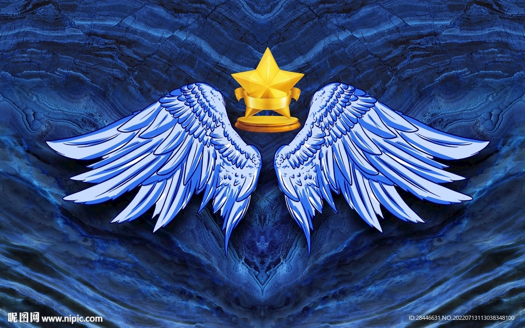 翅膀大理石背景墙