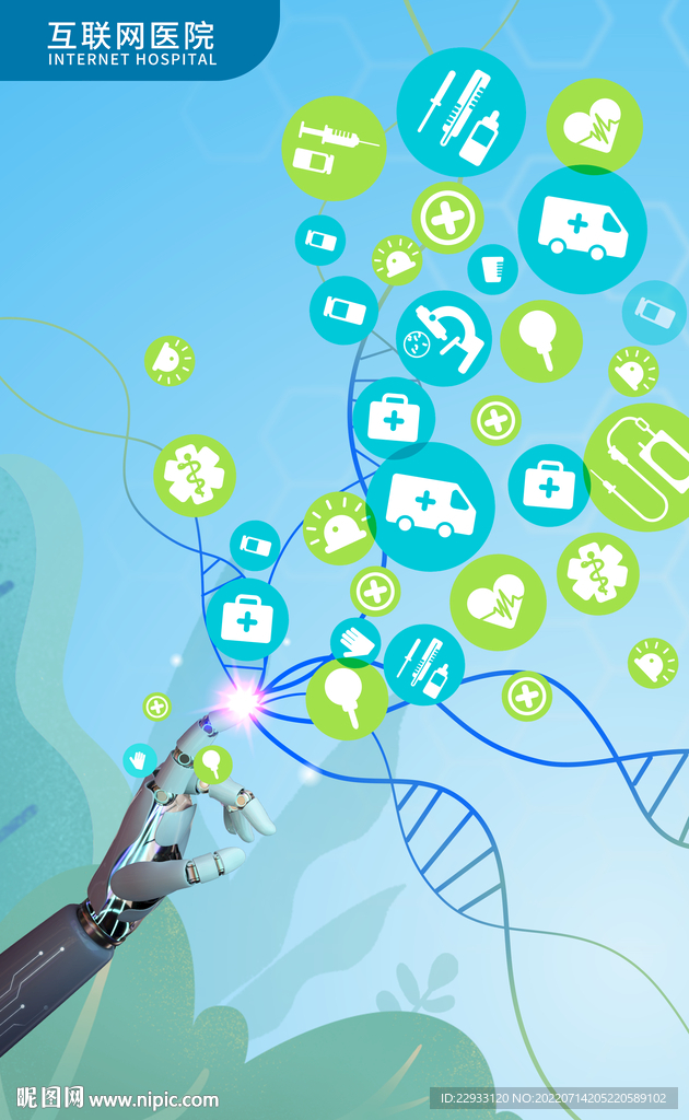 智慧医疗科技海报