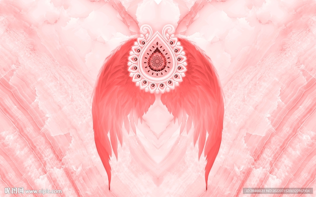 网红翅膀打卡直播背景墙 