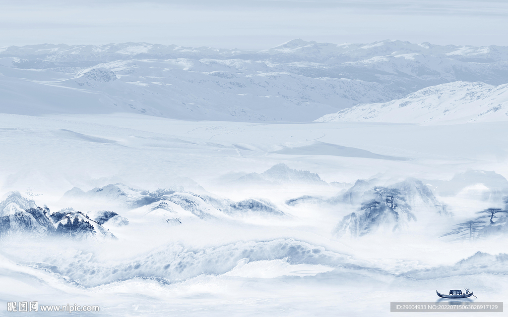 客厅 新山水背景画 TIf分层