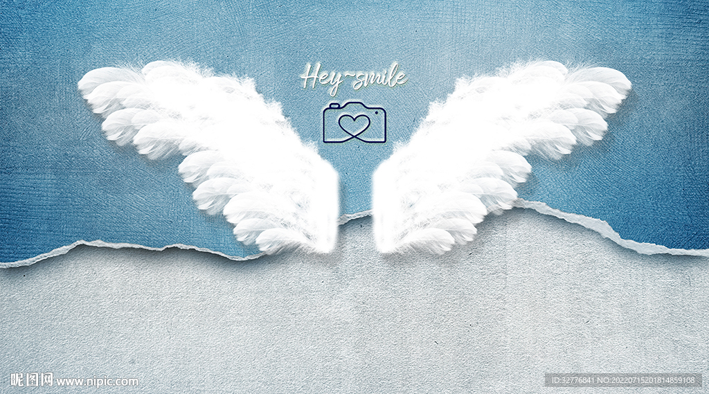 网红翅膀背景墙