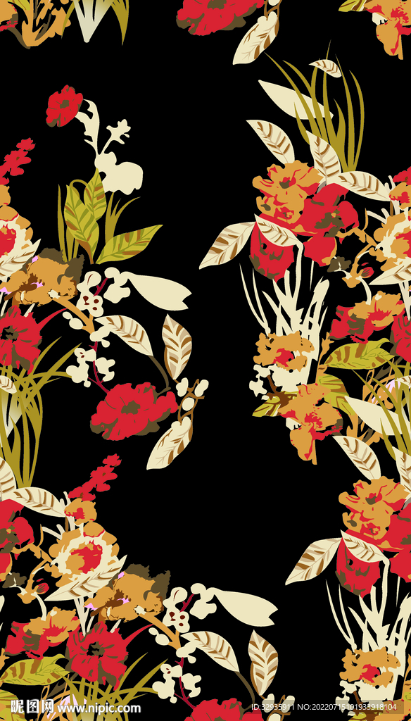 手绘花 大牌女装