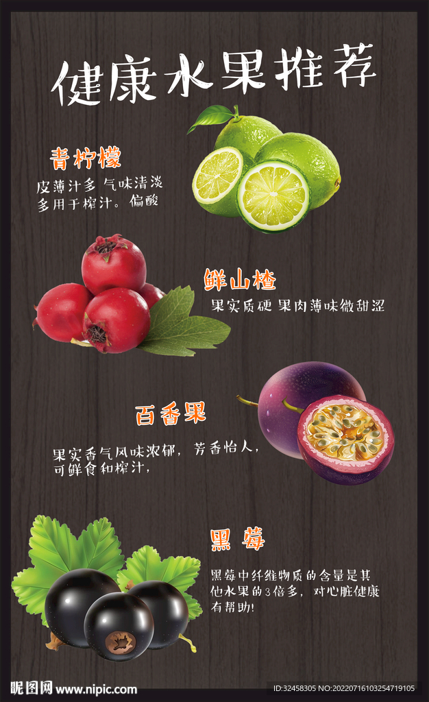 健康水果推荐POP