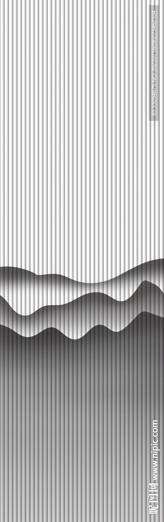 高清分层透明底长虹山水打印图