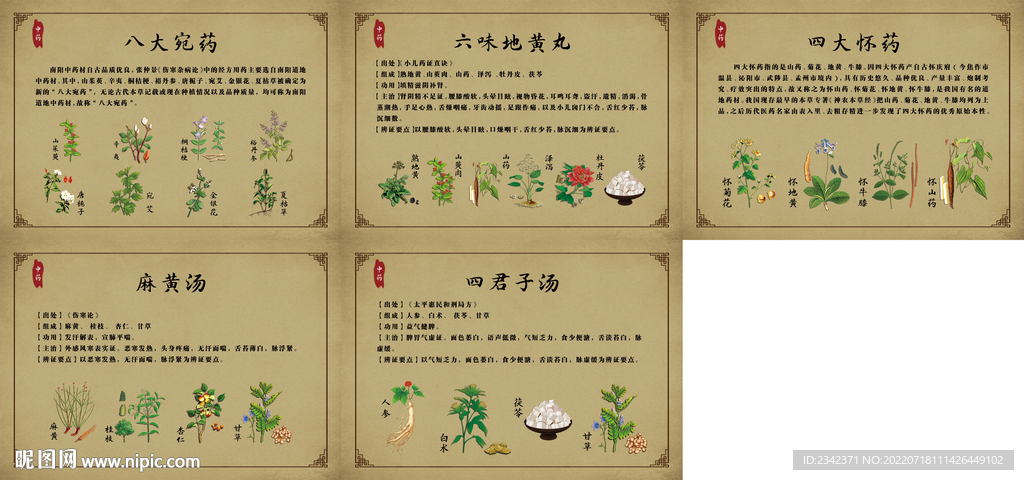 中药 四大怀药 八大宛药 