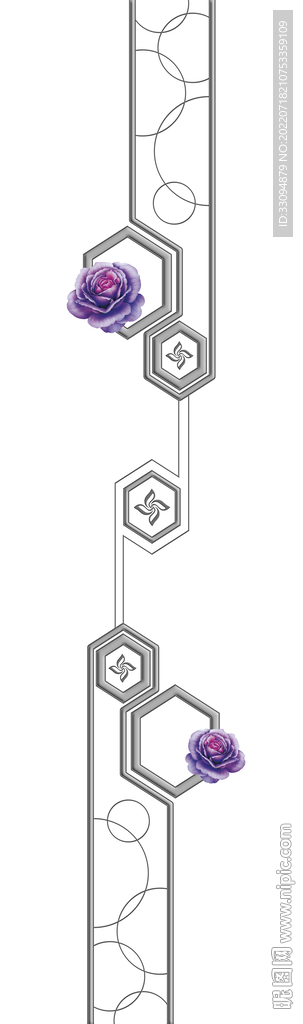 高清分层透明底平开门打印图