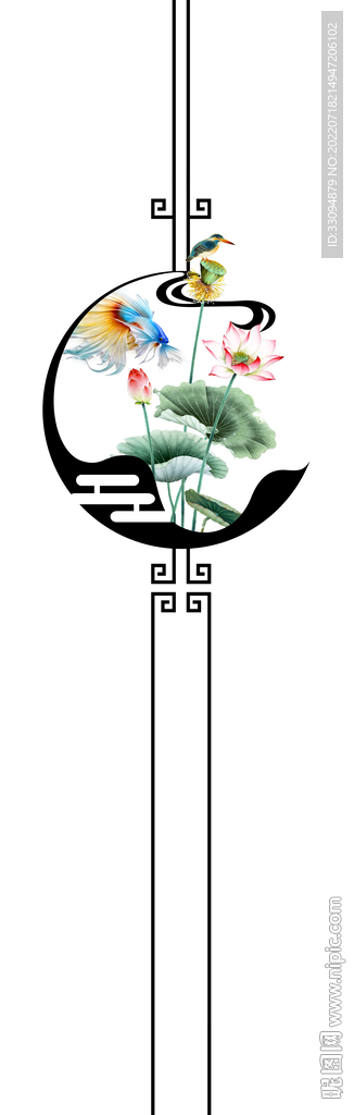 高清分层透明底平开门打印图