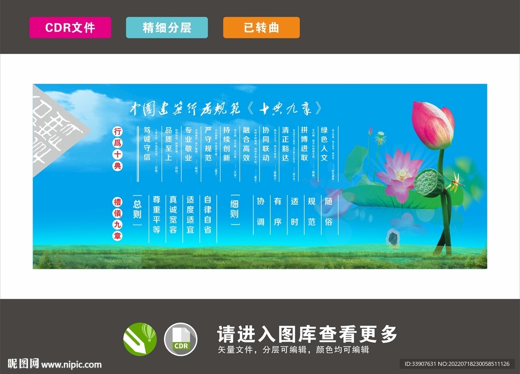 十典九章品牌墙 