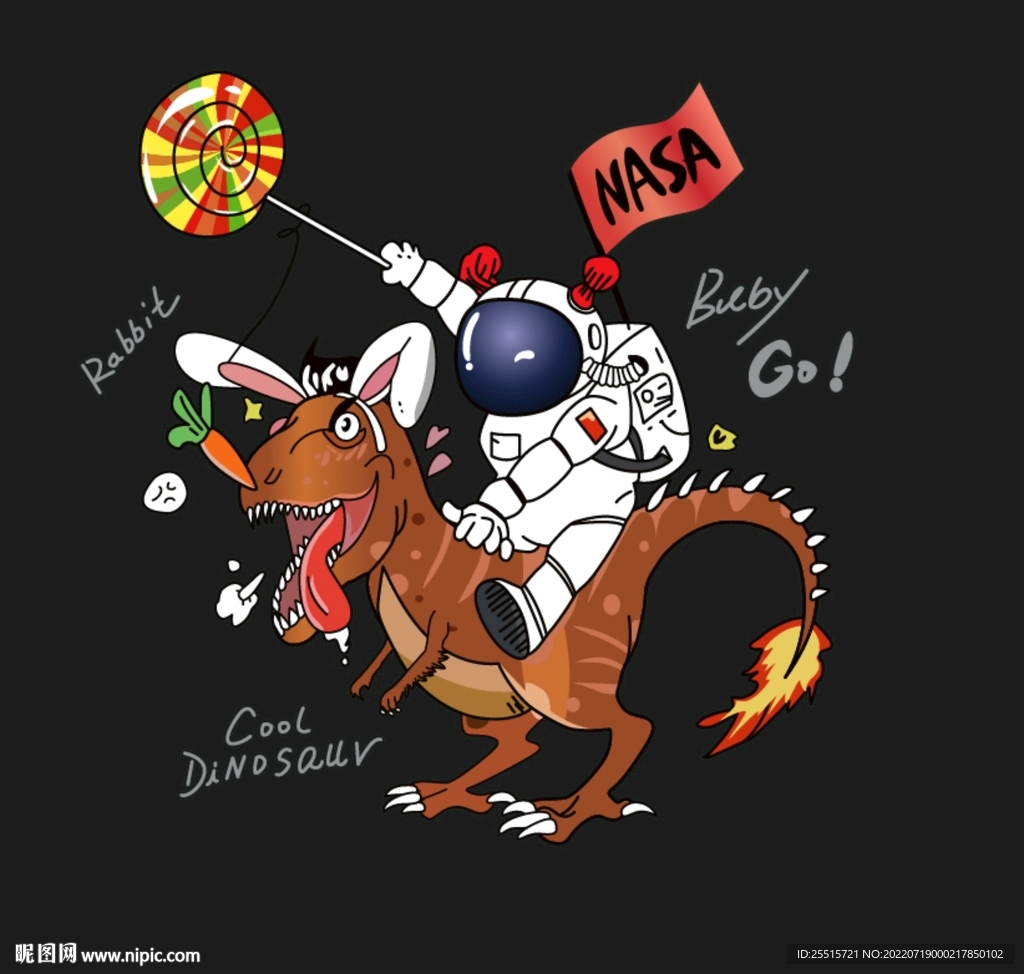 卡通班服烫画图案