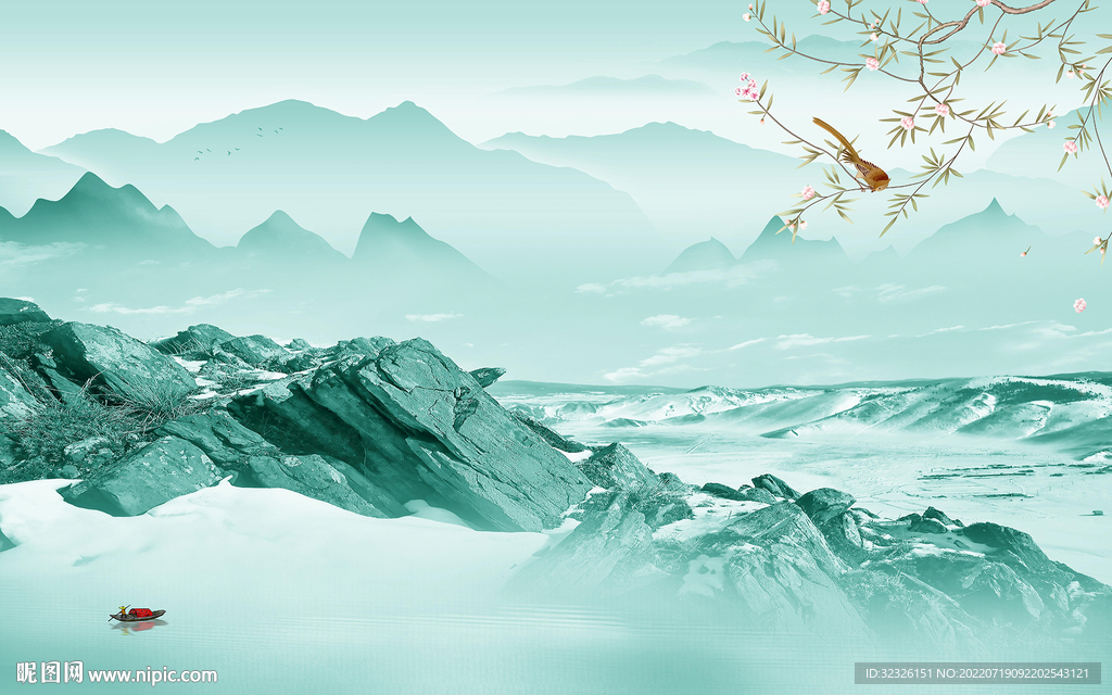 大气中式最新山水 Tif分层