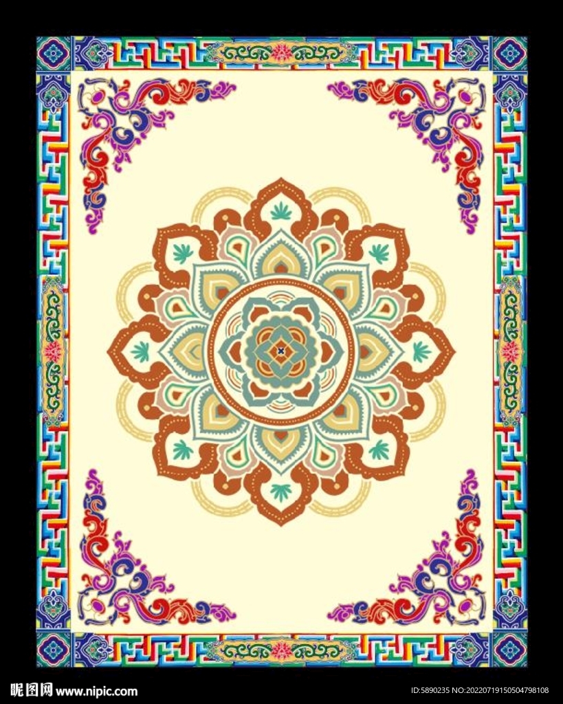 藏式风格展板标语