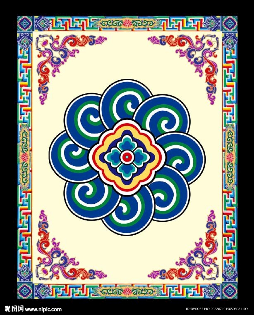 藏式风格展板标语