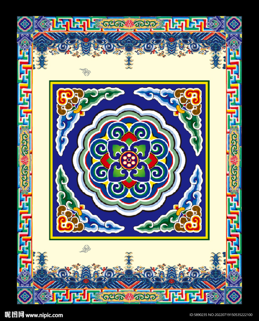 藏式风格展板标语