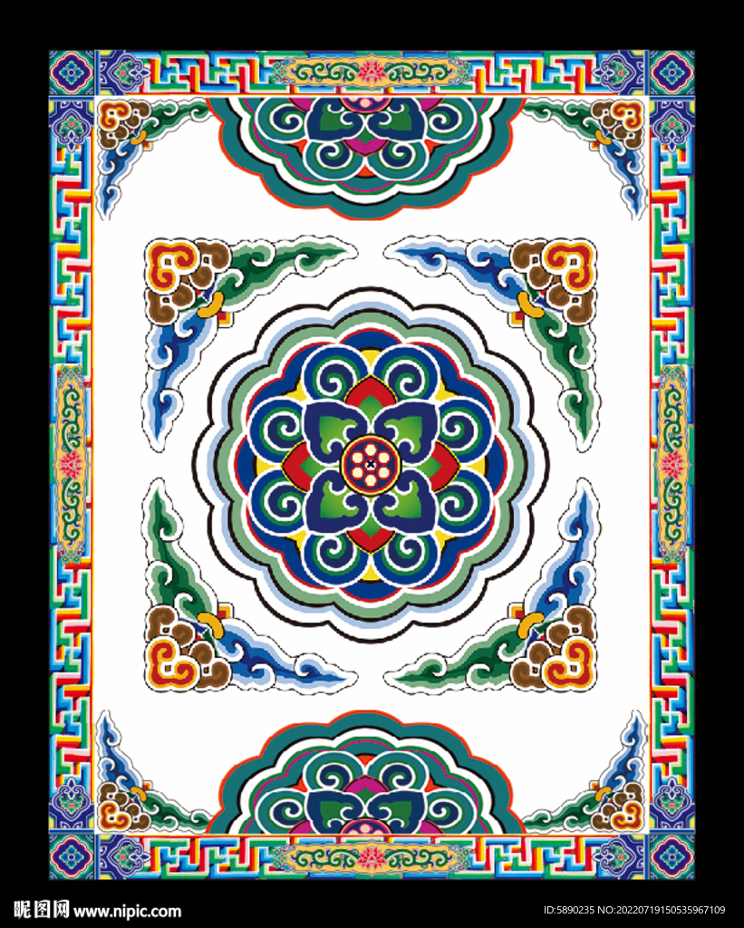 藏式风格展板标语