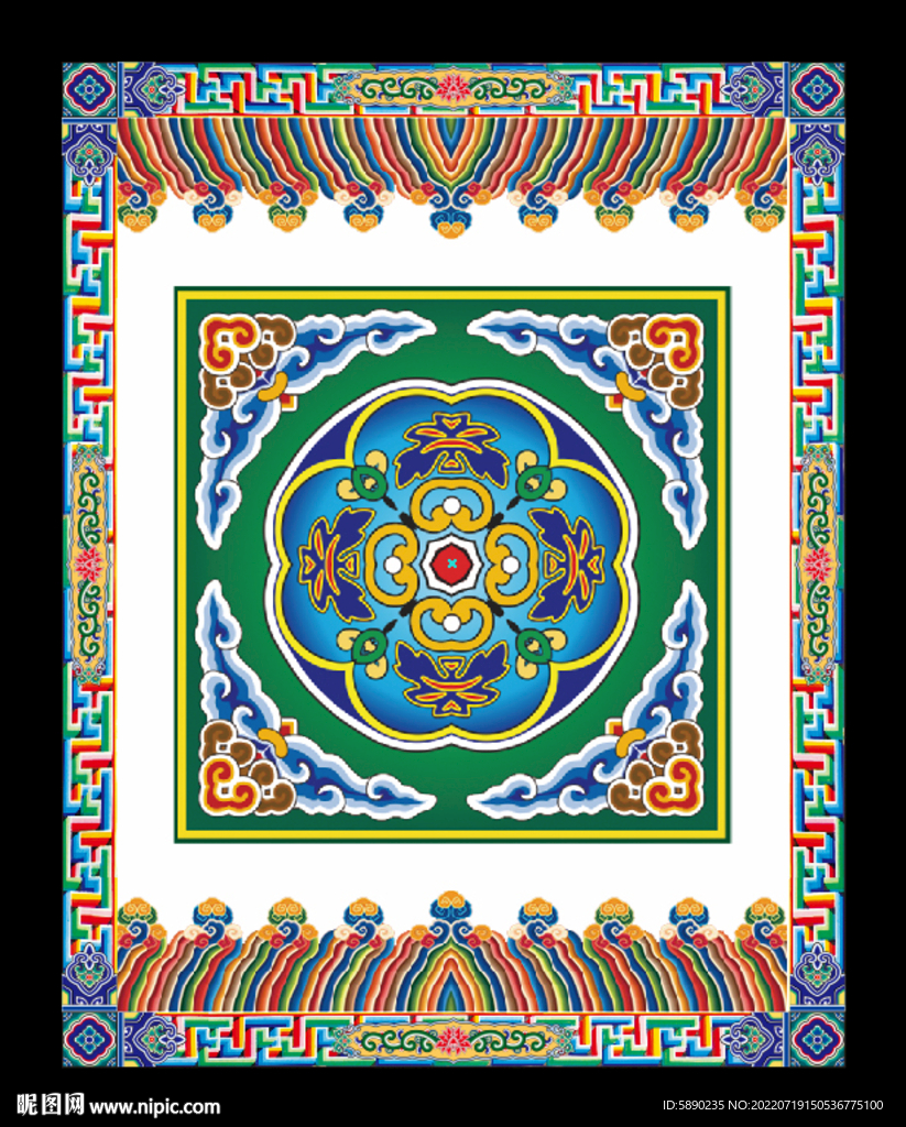 藏式风格展板标语