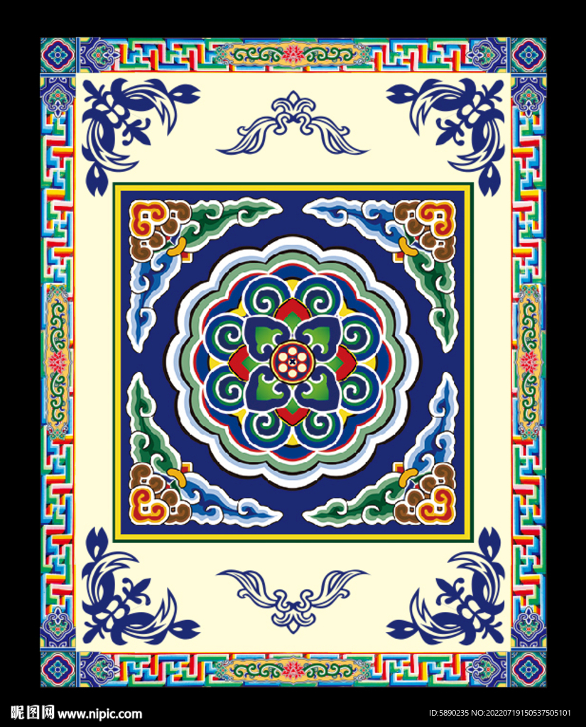 藏式风格展板标语