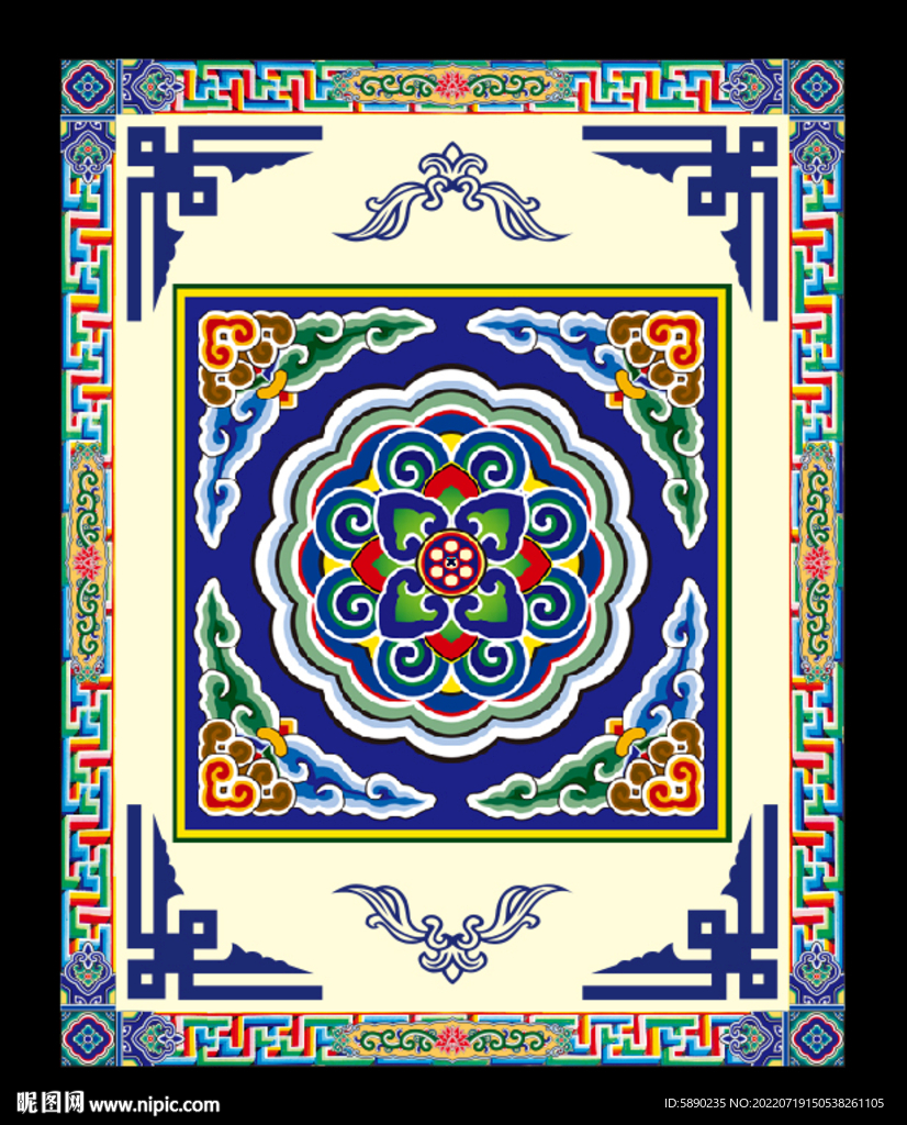 藏式风格展板标语