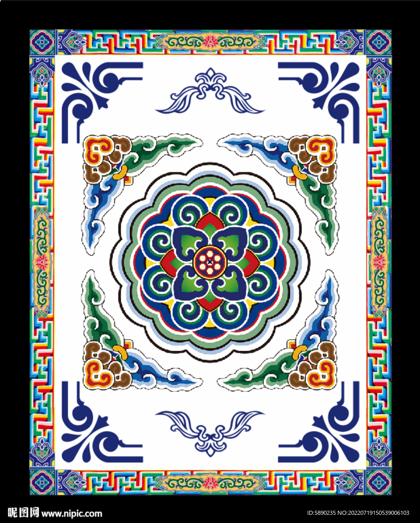 藏式风格展板标语