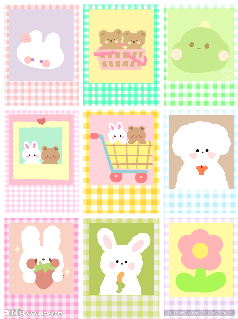 猫 卡通动画 数码印花图片 