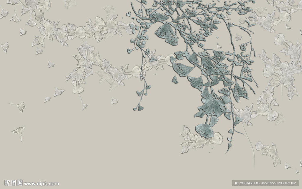 抽象藤子装饰画