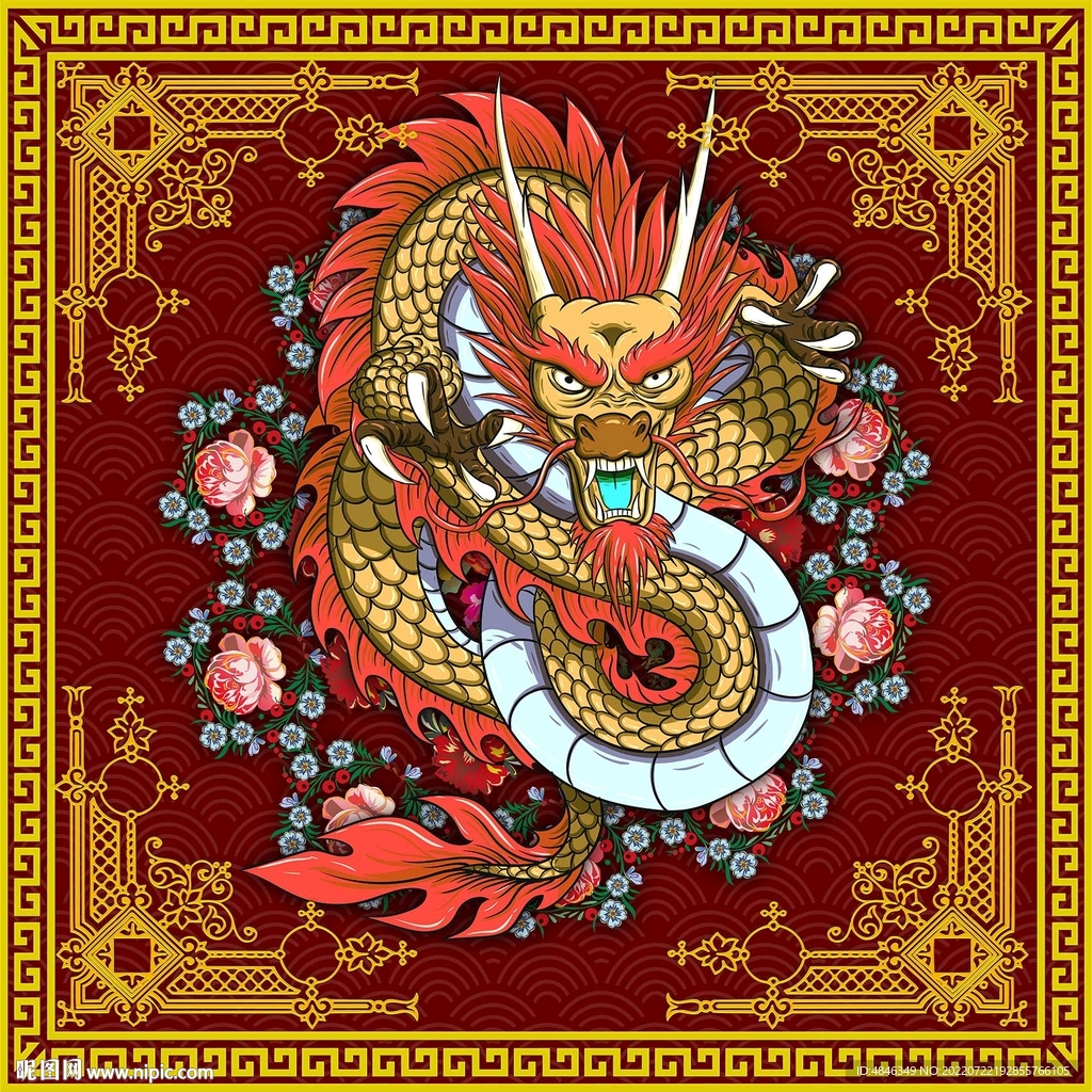 中国龙国潮风装饰画