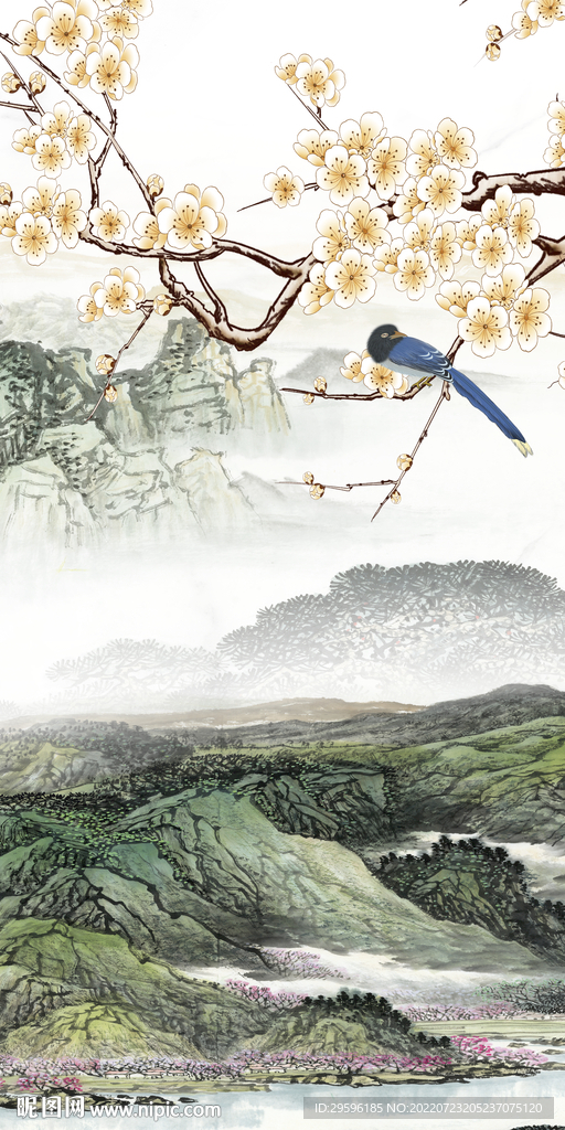 别墅意境人气山水 Tif分层