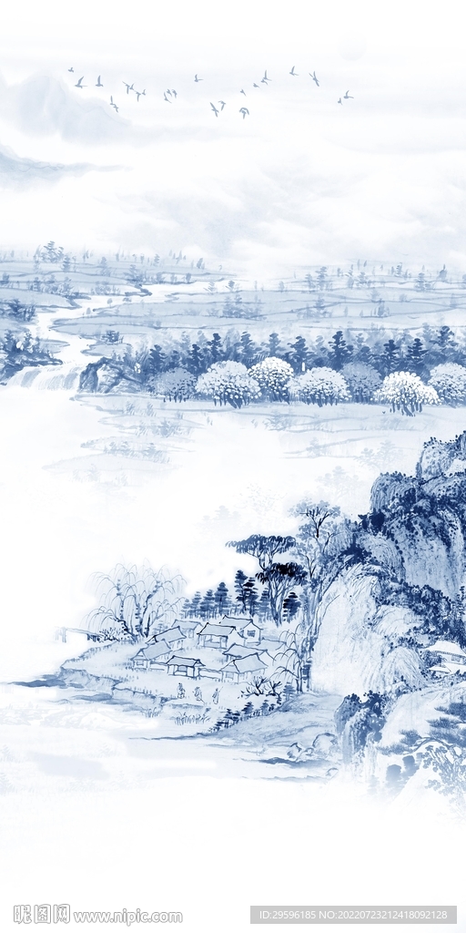 高端意境人气山水 Tif分层