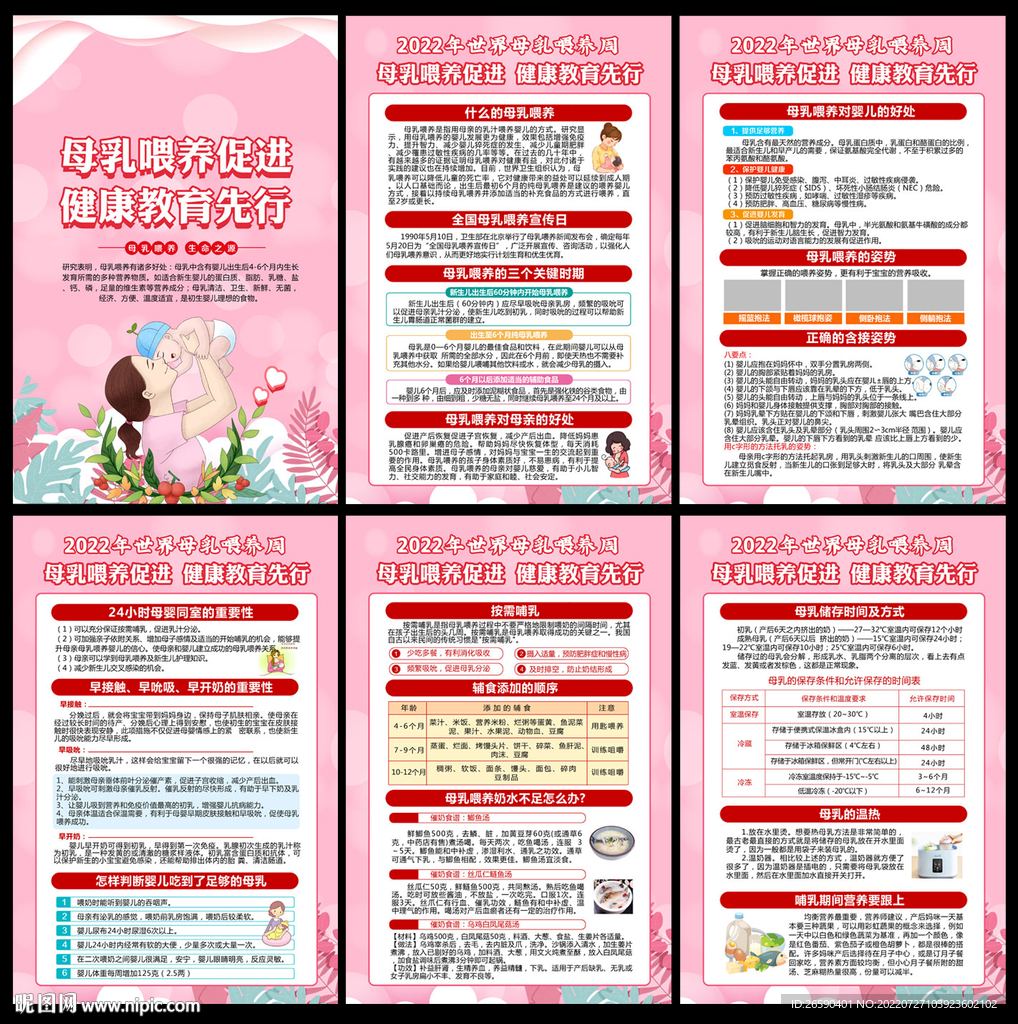 世界母乳喂养周展板