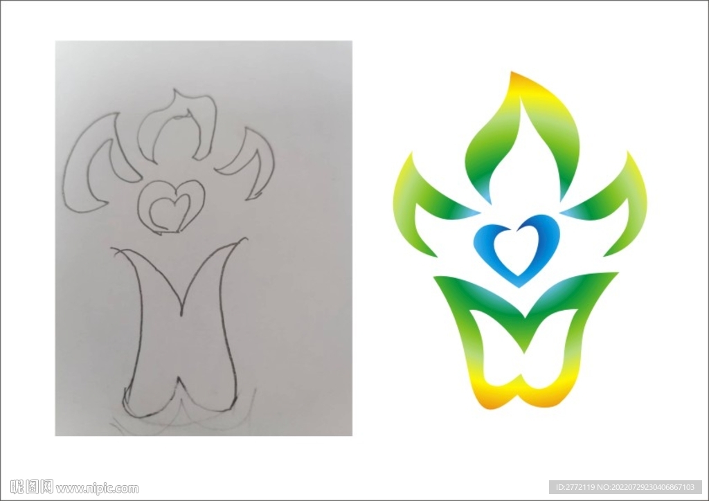 七色花 广告设计