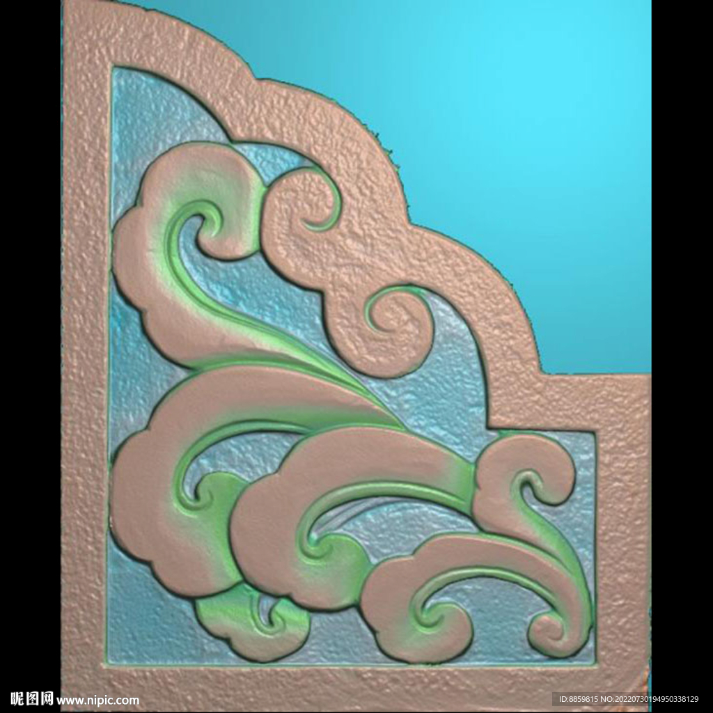 洋花雕刻图柱花建材