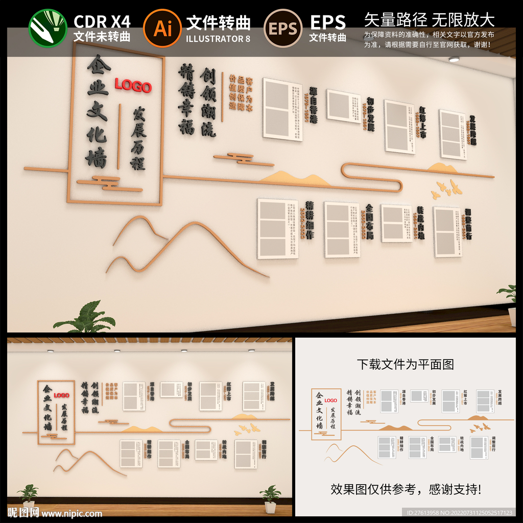 企业发展历程文化墙