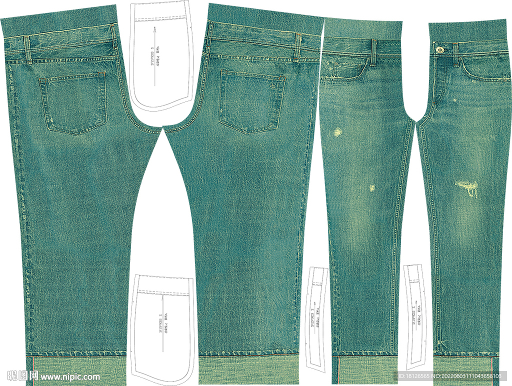 大牌 牛仔 数码印花